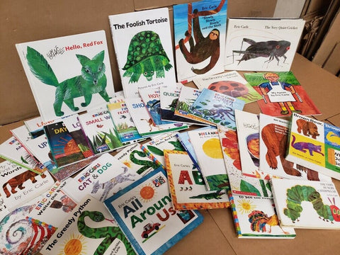 Lot of 10 Eric Carle Picture/Board Books for Children's Kid Toddler *Random Mix*