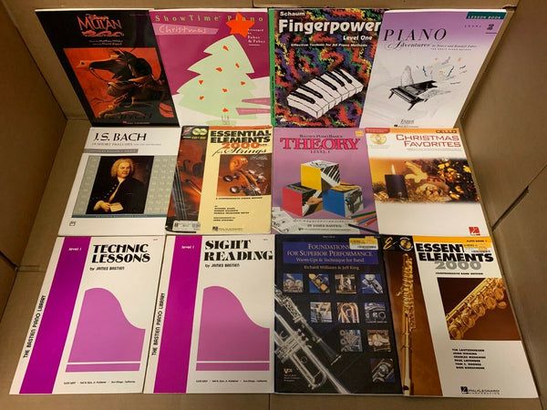 Lot of 20 Music Sheet Choral Lessons Chord Song Guitar Piano Book Set RANDOM Mix