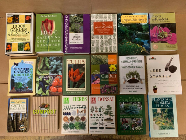 Lot of 10 Gardening Landscape Growing Trees Plant Fruit Flower Books RANDOM*MIX
