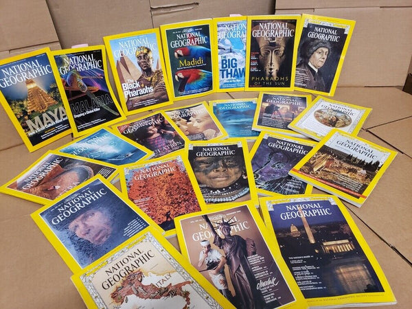 Lot of 10 National Geographic Magazine Year 1930-2010s Random PICK No duplicates