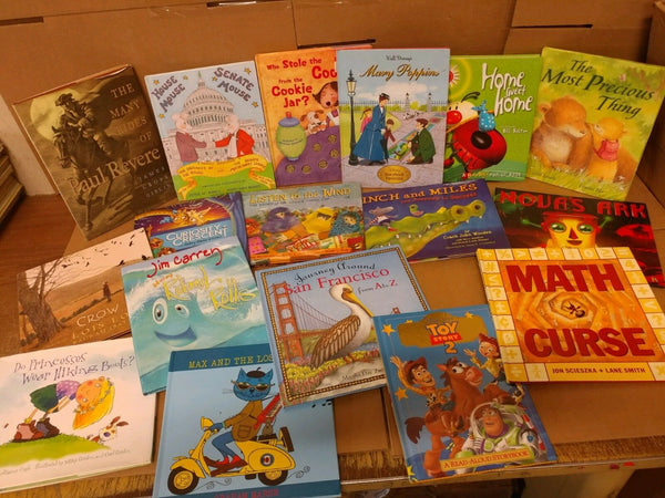 Lot of 20 ALL HARDCOVER Children Reading Books Bedtime-Story Time-RANDOM Kid MIX