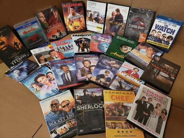 Lot of 10 DVD Action Drama Comedy Romance SCI-FI Adventure Movie RANDOM BUNDLE