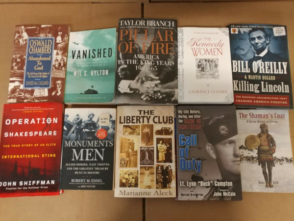 Lot of 10 History US World Europe American Europe Ancient War Book MIX UNSORTED