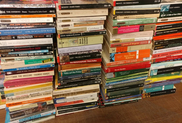 Lot of 10 Classic Paperback Literature Book Penguin Orwell Dickens Steinbeck Mix