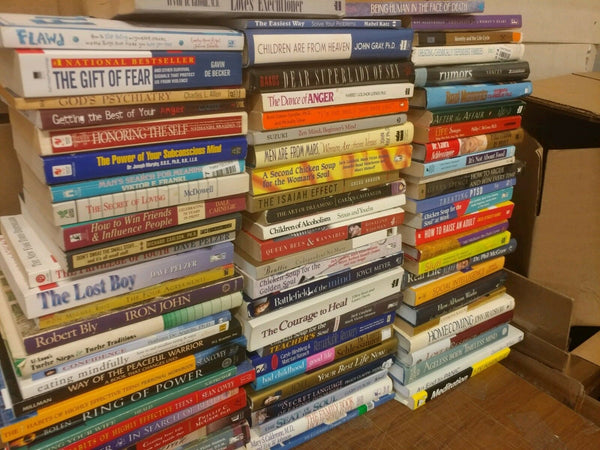 Lot of 10 PSYCHOLOGY SELF HELP ESTEEM THERAPY RECOVERY INSPIRE Book MIX*UNSORTED