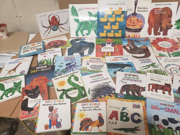Lot of 10 Eric Carle Picture/Board Books for Children's Kid Toddler *Random Mix*