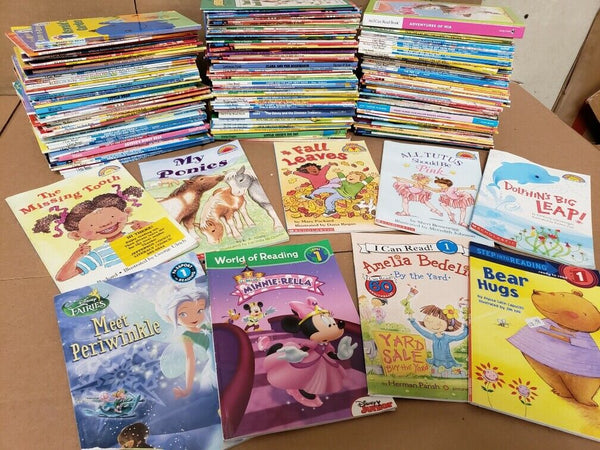 Lot of 10 Level 1 BOOKS FOR GIRL~RL~Ready to-I Can Step into Learn Read - RANDOM