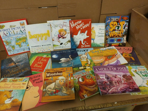 Lot of 10 ALL HARDCOVER Children Reading Books Bedtime-Story Time Kid MIX RANDOM