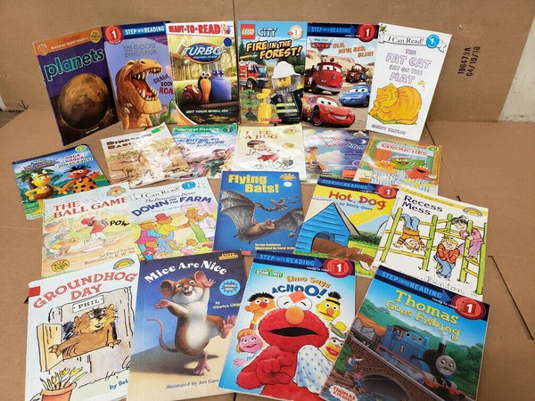 Lot of 10 Level 1 BOOKS FOR BOYS~RL~Ready to-I Can Step into Learn Read - RANDOM