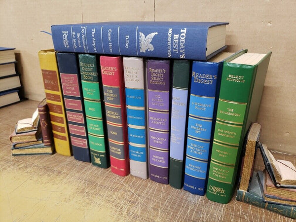Lot of 10 Readers Digest Books for Decor Interior Design Wedding Home RANDOM MIX