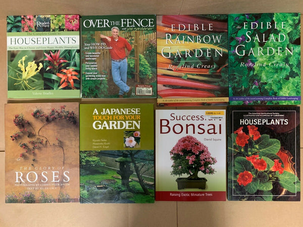 Lot of 10 Gardening Landscape Growing Trees Plant Fruit Flower Books RANDOM*MIX