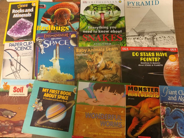 Lot of 10 Science Nature Experiment Animal Educational Learn Kid Child Books MIX