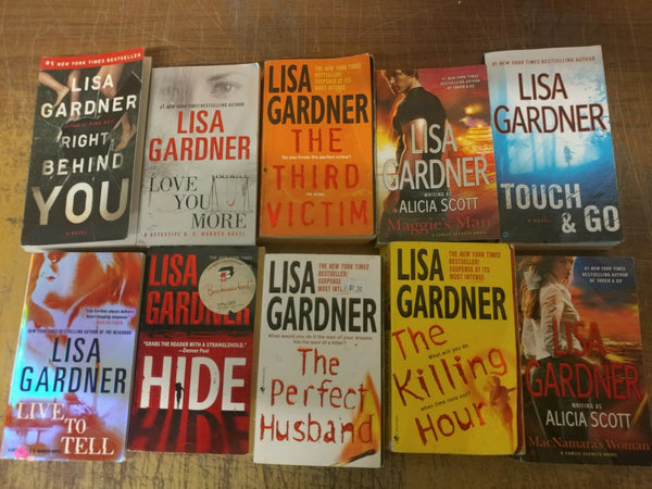 Lot of 10 LISA GARDNER Mystery Books FBI PROFILER D.D. WARREN Paperback *RANDOM*