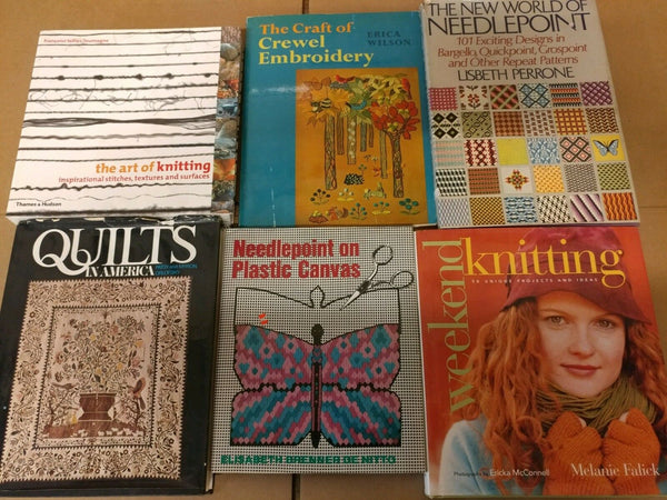 Lot of 10 Hobby Craft Design Home Decorating Quilt Knit Sewing Books RANDOM*MIX