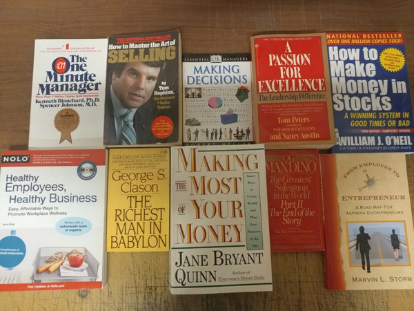 Lot of 10 Business Leadership Management Economic Investment Marketing Book MIX