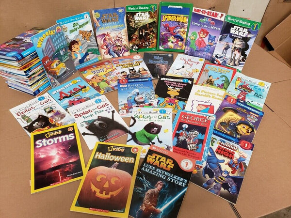 Lot of 10 Level 1 BOOKS FOR BOYS~RL~Ready to-I Can Step into Learn Read - RANDOM
