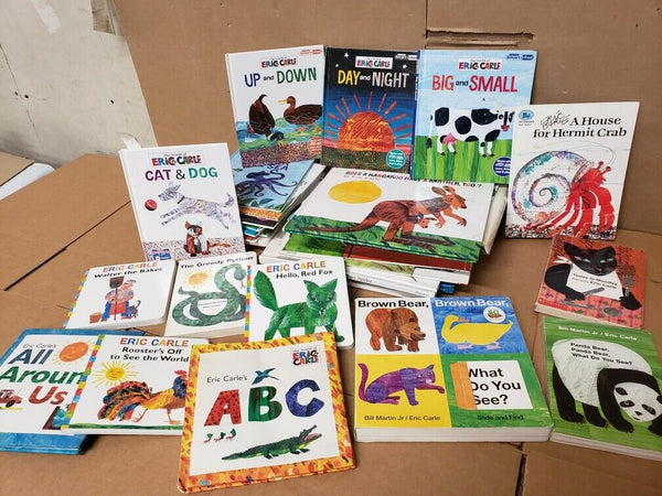 Lot of 10 Eric Carle Picture/Board Books for Children's Kid Toddler *Random Mix*