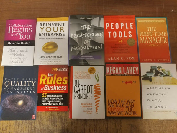 Lot of 10 Business Leadership Management Economic Investment Marketing Book MIX