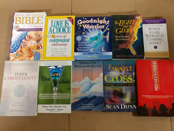 Lot of 10 Christian Prayer Sermon Christ Theology Meditation Books RANDOM*MIX