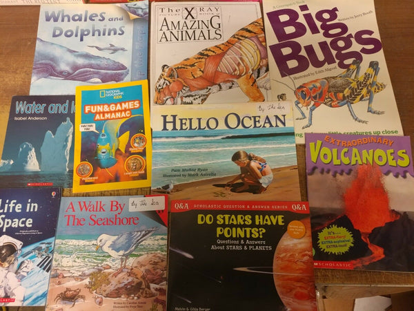 Lot of 10 Science Nature Experiment Animal Educational Learn Kid Child Books MIX