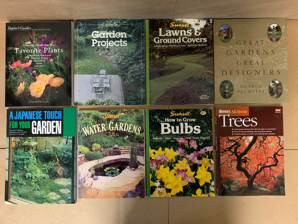 Lot of 10 Gardening Landscape Growing Trees Plant Fruit Flower Books RANDOM*MIX