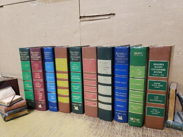 Lot of 10 Readers Digest Books for Decor Interior Design Wedding Home RANDOM MIX