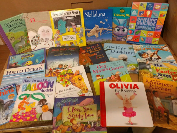 Lot of 10 ALL HARDCOVER Children Reading Books Bedtime-Story Time Kid MIX RANDOM