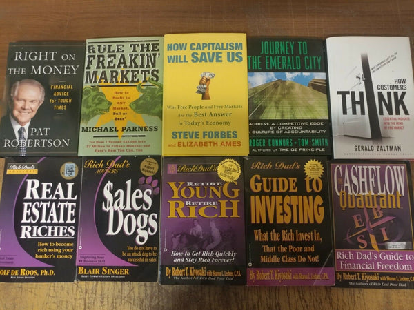 Lot of 10 Business Leadership Management Economic Investment Marketing Book MIX