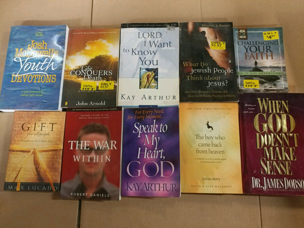 Lot of 10 Christian Prayer Sermon Christ Theology Meditation Books RANDOM*MIX