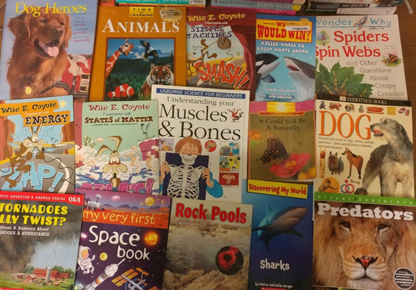 Lot of 10 Science Nature Experiment Animal Educational Learn Kid Child Books MIX