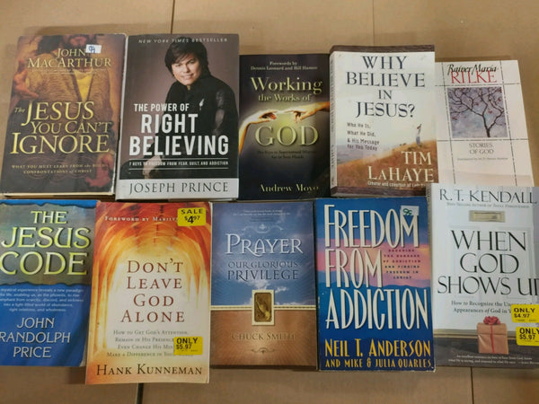Lot of 10 Christian Prayer Sermon Christ Theology Meditation Books RANDOM*MIX