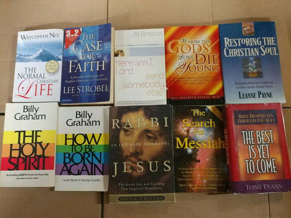 Lot of 10 Christian Prayer Sermon Christ Theology Meditation Books RANDOM*MIX