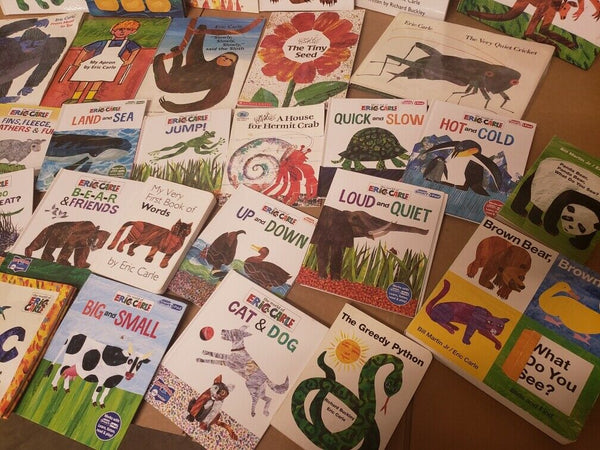 Lot of 10 Eric Carle Picture/Board Books for Children's Kid Toddler *Random Mix*