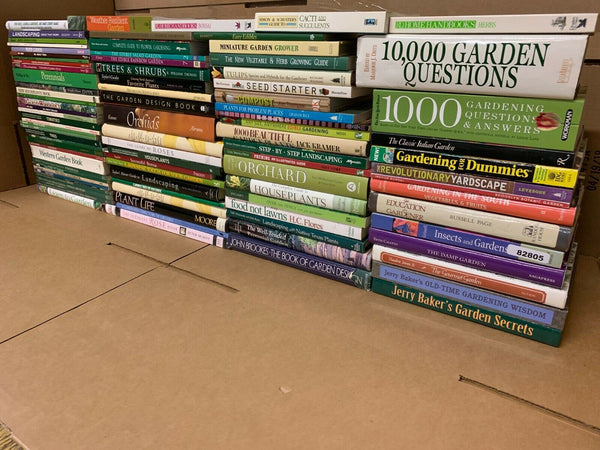 Lot of 10 Gardening Landscape Growing Trees Plant Fruit Flower Books RANDOM*MIX