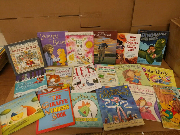 Lot of 20 ALL HARDCOVER Children Reading Books Bedtime-Story Time-RANDOM Kid MIX