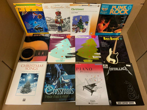 Lot of 20 Music Sheet Choral Lessons Chord Song Guitar Piano Book Set RANDOM Mix