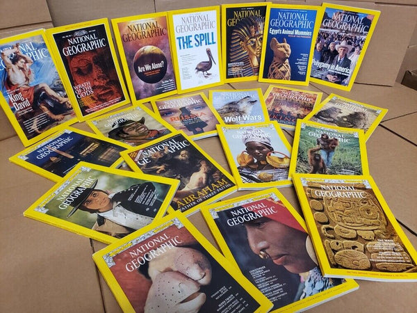 Lot of 10 National Geographic Magazine Year 1930-2010s Random PICK No duplicates