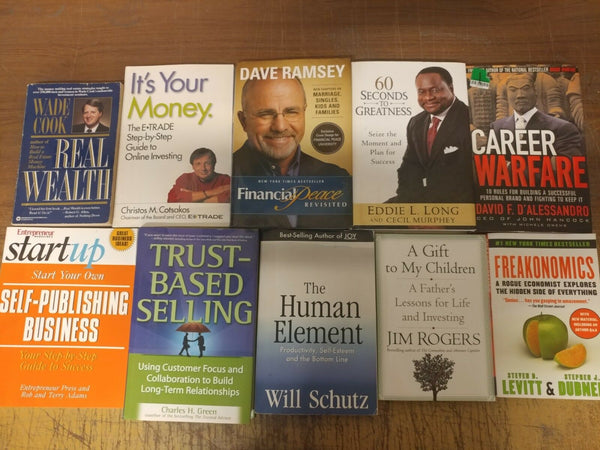 Lot of 10 Business Leadership Management Economic Investment Marketing Book MIX