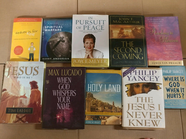 Lot of 10 Christian Prayer Sermon Christ Theology Meditation Books RANDOM*MIX