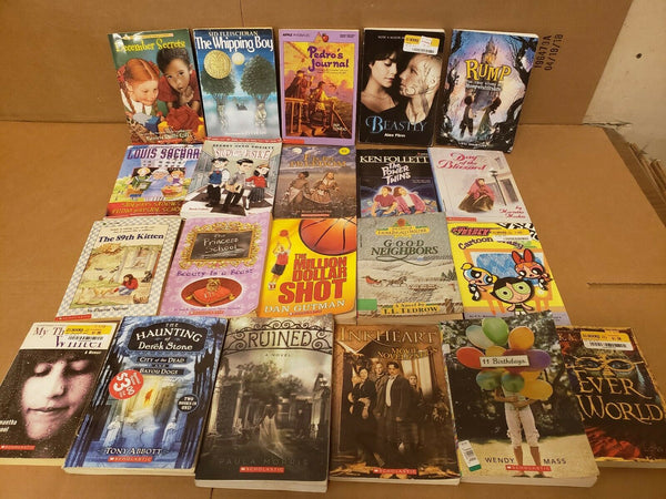 Lot of 20 Chapter ALL SCHOLASTIC Children Young YOUTH RANDOM UNSORTED BOOKS MIX