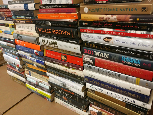 Lot of 20 Autobiography Biography Historical Memoir Books *RANDOM* UNSORTED MIX