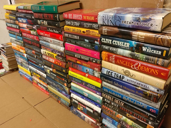 Lot of 10-LBS Hardcover INSTANT COLLECTION GENERAL FICTION HB Book MIX GENRE SET
