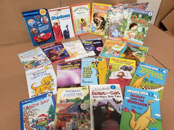 Lot of 10 Level 1 BOOKS FOR BOYS~RL~Ready to-I Can Step into Learn Read - RANDOM