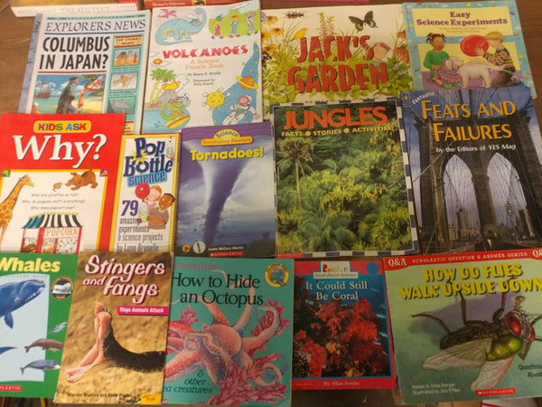 Lot of 10 Science Nature Experiment Animal Educational Learn Kid Child Books MIX