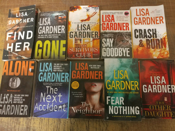 Lot of 10 LISA GARDNER Mystery Books FBI PROFILER D.D. WARREN Paperback *RANDOM*