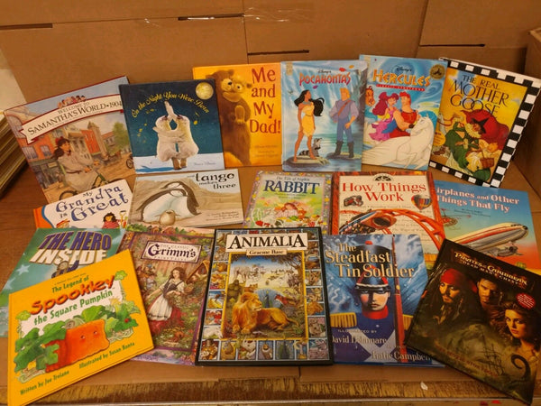 Lot of 20 ALL HARDCOVER Children Reading Books Bedtime-Story Time-RANDOM Kid MIX