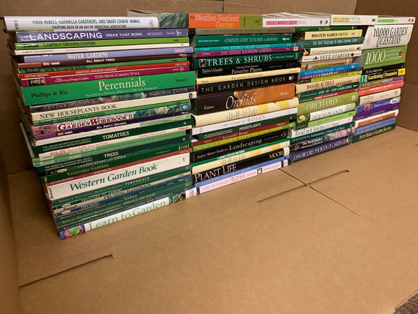 Lot of 10 Gardening Landscape Growing Trees Plant Fruit Flower Books RANDOM*MIX