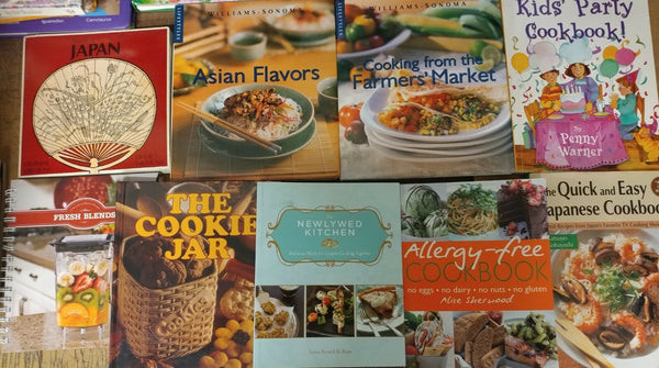 Lot of 20 Cooking Baking Recipe Grilling Low-Fat Ingredient Books MIX-UNSORTED
