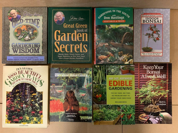 Lot of 10 Gardening Landscape Growing Trees Plant Fruit Flower Books RANDOM*MIX