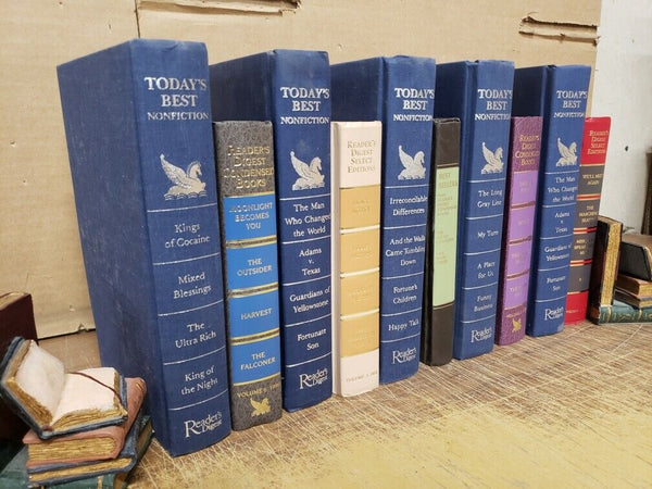 Lot of 10 Readers Digest Books for Decor Interior Design Wedding Home RANDOM MIX